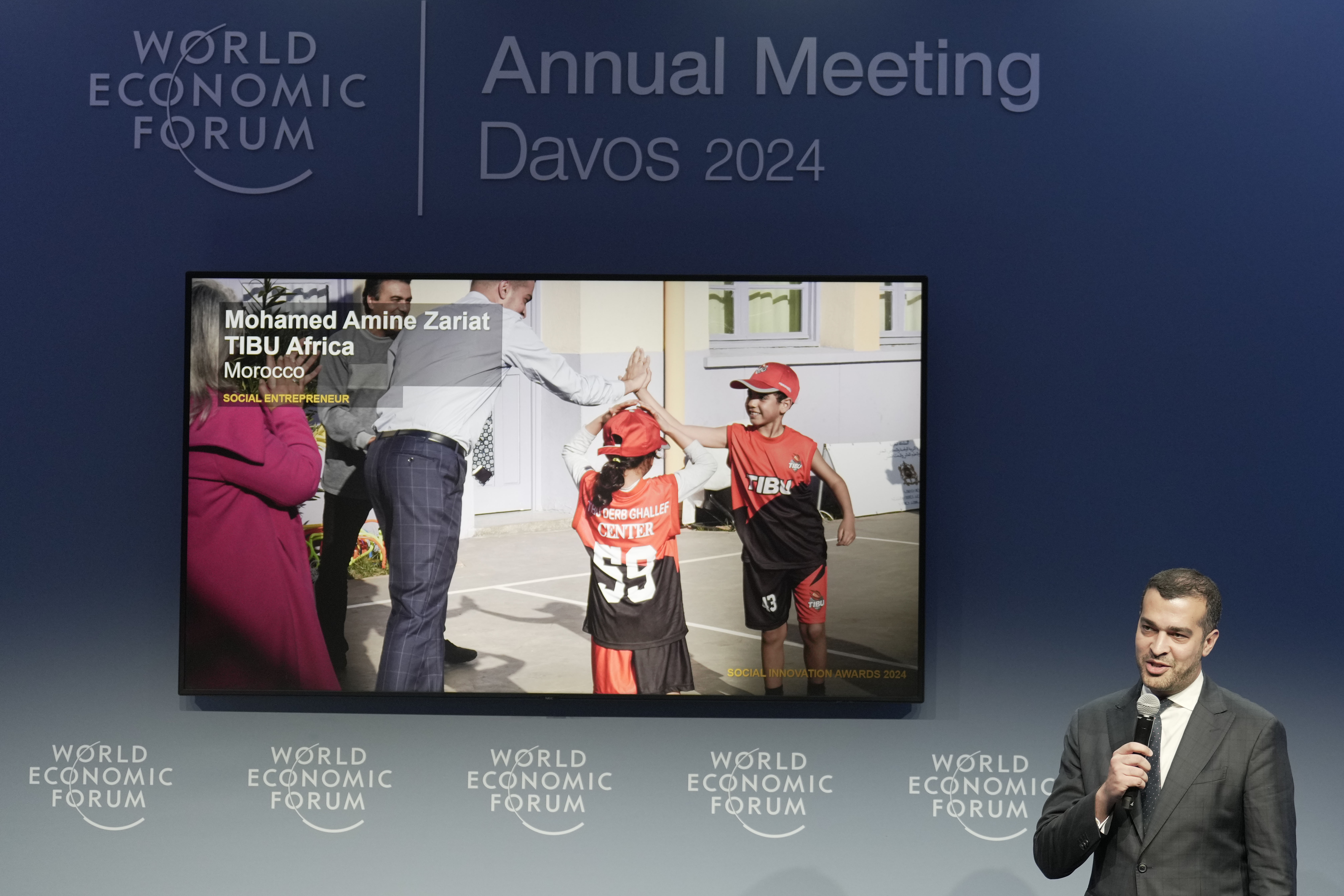 TIBU Africa's President, Amine Zariat at DAVOS, Switzerland
