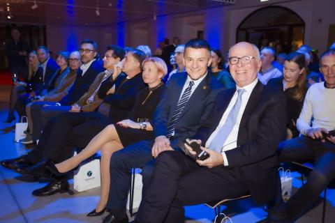President Wolfgang Baumann and Treasurer Janez Sordznik