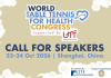 World Table Tennis 4 Health Congress 2026 Call for Speakers