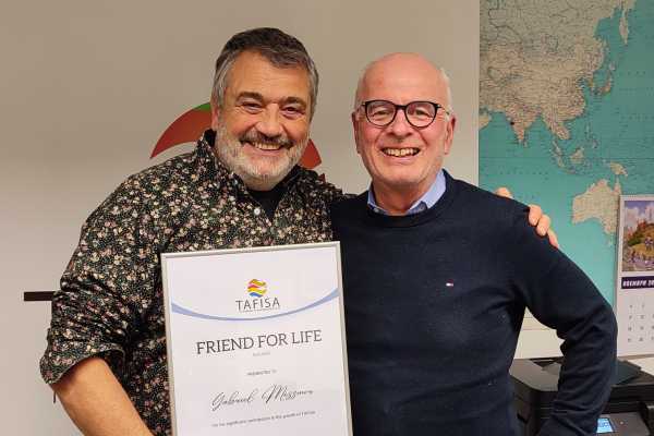 TAFISA Friend for Life Award Presented to Gabriel Messmer