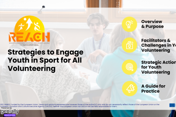 First REACH Resource Released: Strategies to Engage Youth in Sport for All Volunteering