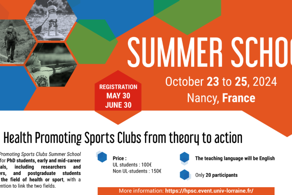 Join «Health Promoting Sports Clubs Summer School»