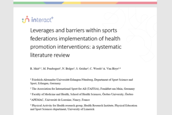 INTERACT+ Project Update: Literature Review and Theory of Action completed