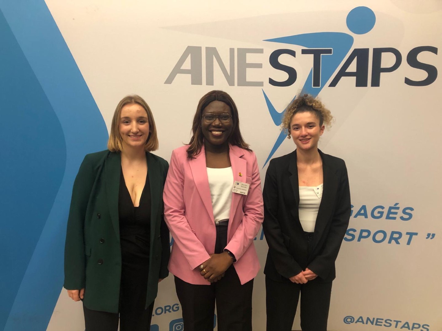 L-R: ANESTAPS President, Lily; TAFISA Project Manager, Osazemen Aghedo; ANESTAPS 1st Vice President, Lou Charlot  