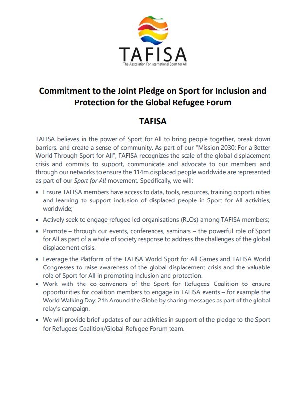 TAFISA's Pledge