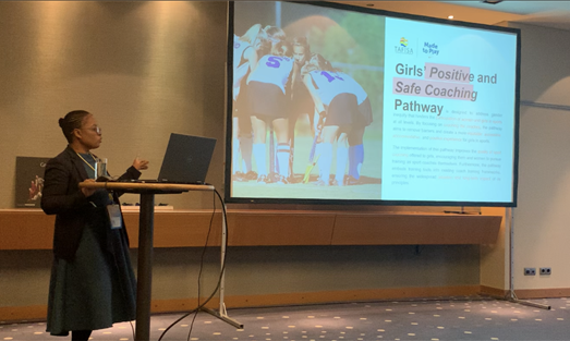 TAFISA Senior Manager Game Mothibi presented the Pathway during the TAFISA World Congress in Düsseldorf, Germany