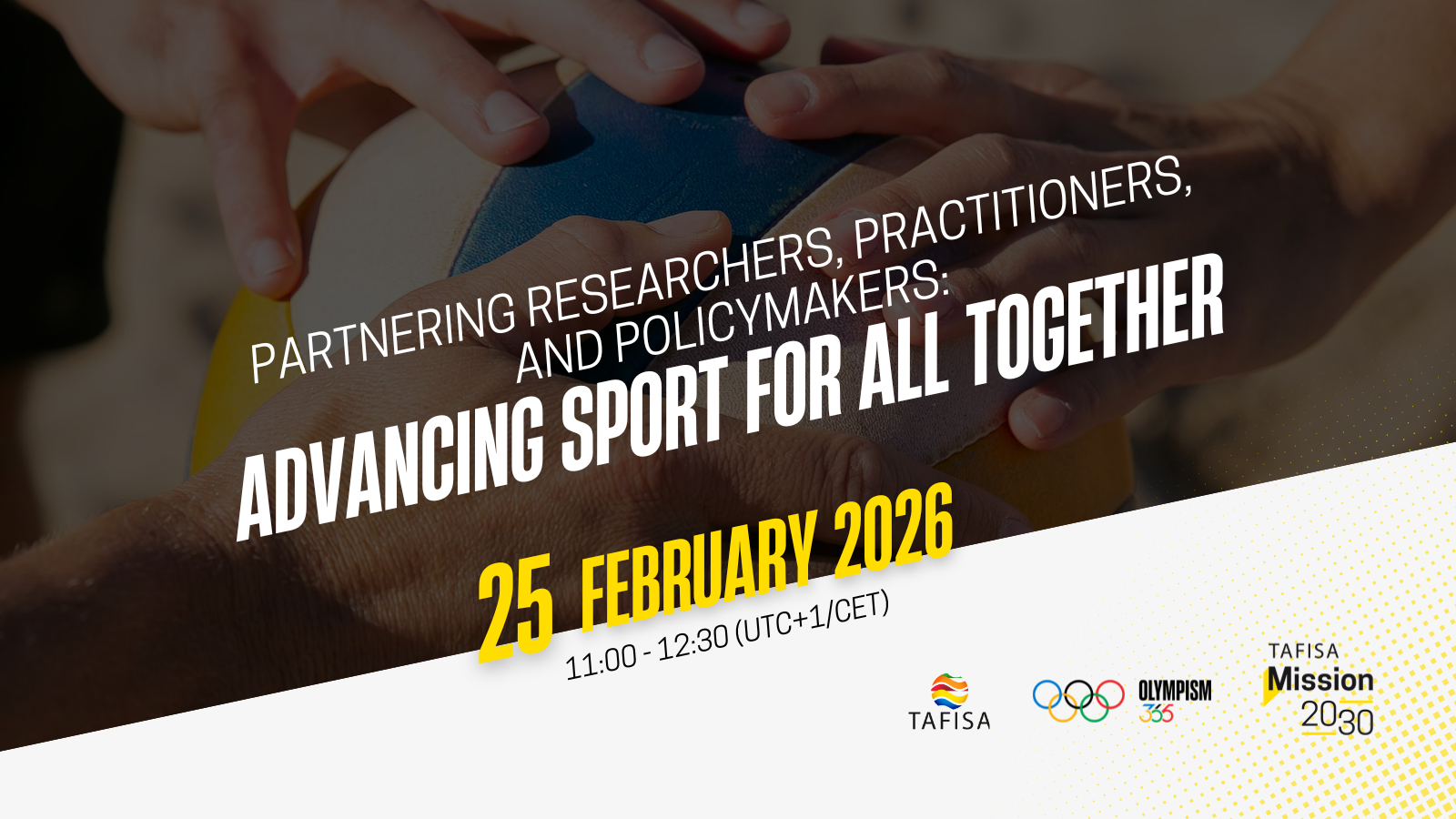 Join our Mission 2030 Webinar on Partnering Researchers, Practitioners, and Policymakers