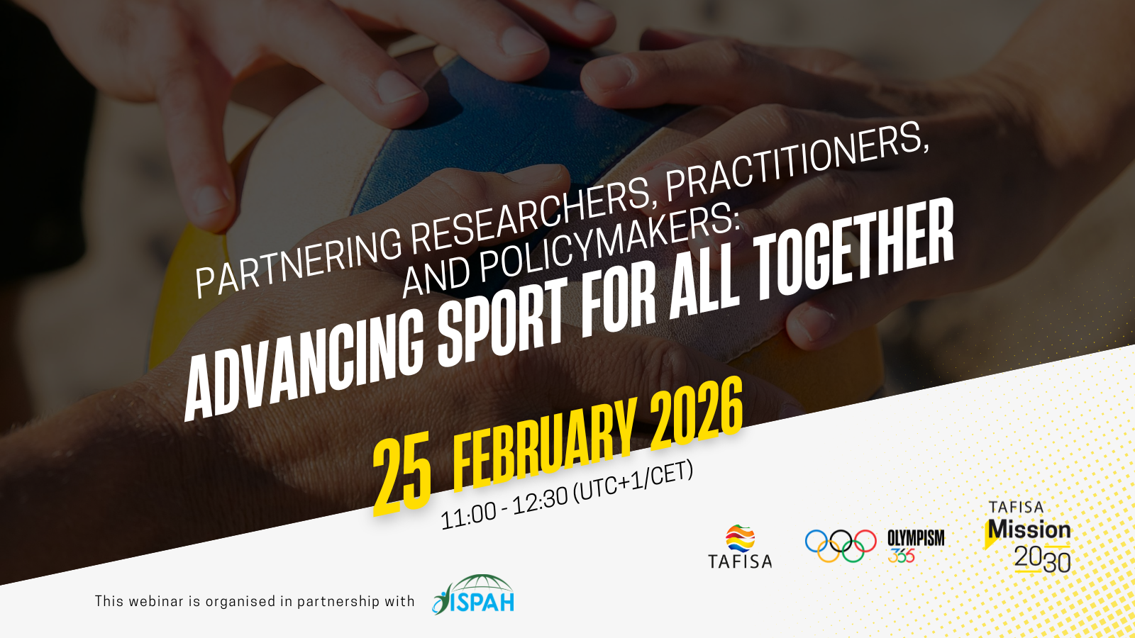 Join our Mission 2030 Webinar on Partnering Researchers, Practitioners, and Policymakers