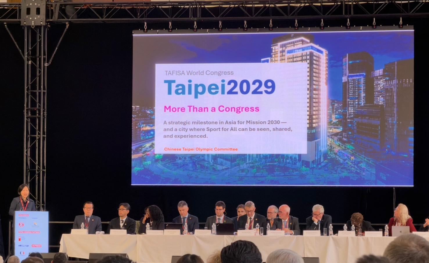 Chinese Taipei Olympic Committee Elected to Host the 31st TAFISA World Congress 2029
