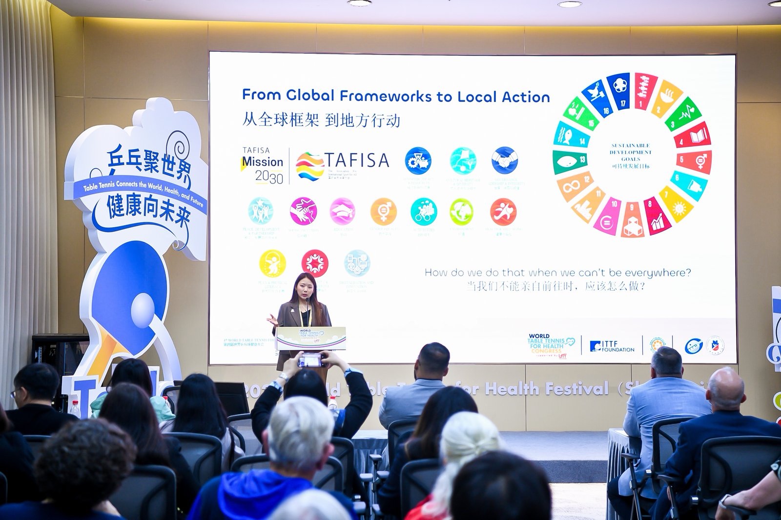 TAFISA Highlights Local Impact at World Table Tennis for Health Congress